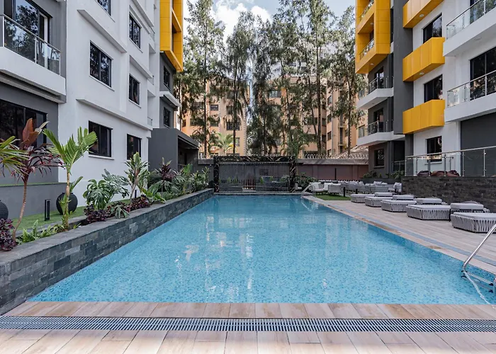 Wilma Towers Studio 11Th Floor One Bedroom Apartment, Swimming Pool, Gym, Sauna,Steam Room Workspace ,Wonderiss Homes Kilimani Living